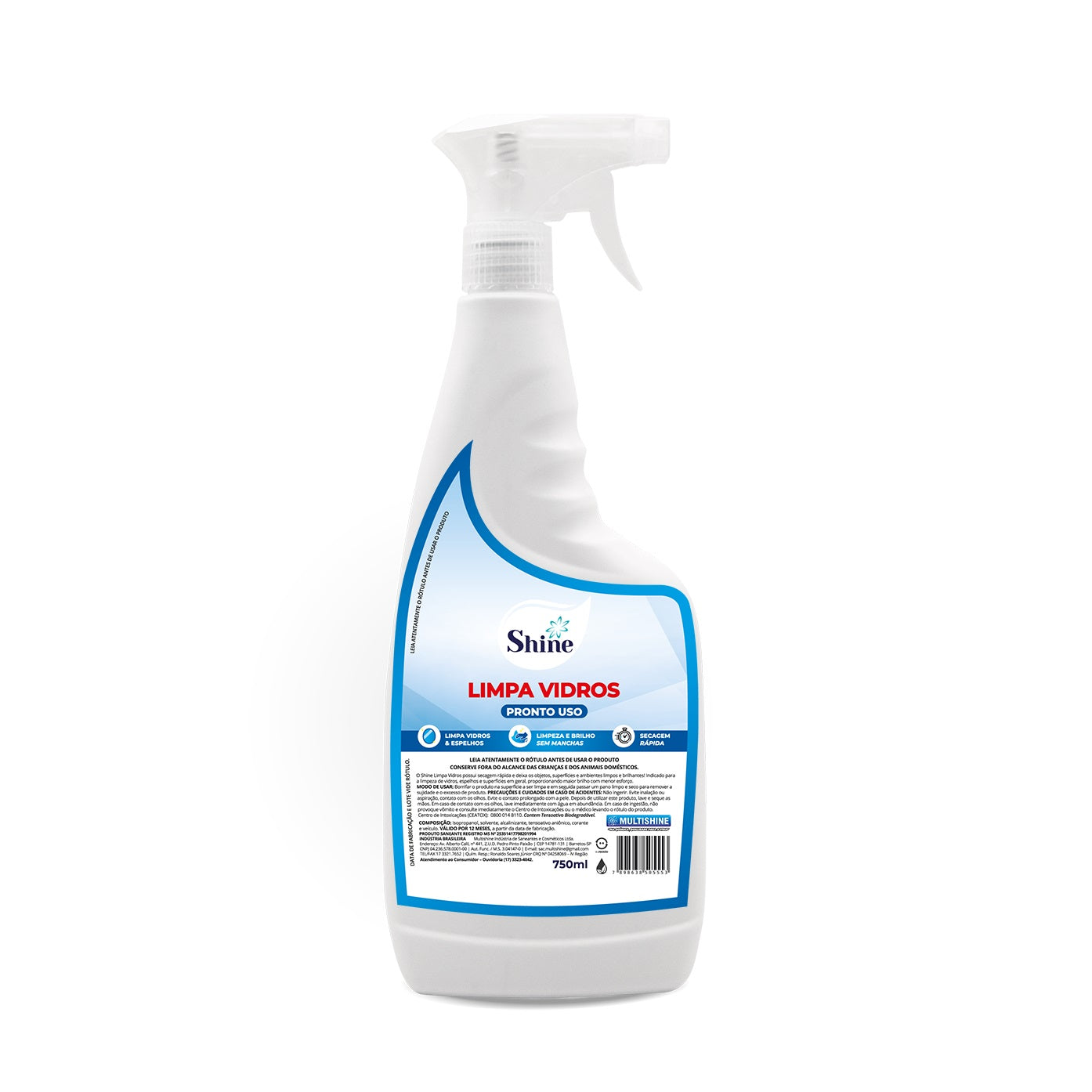 limpa-vidros-pronto-uso-multishine750ML